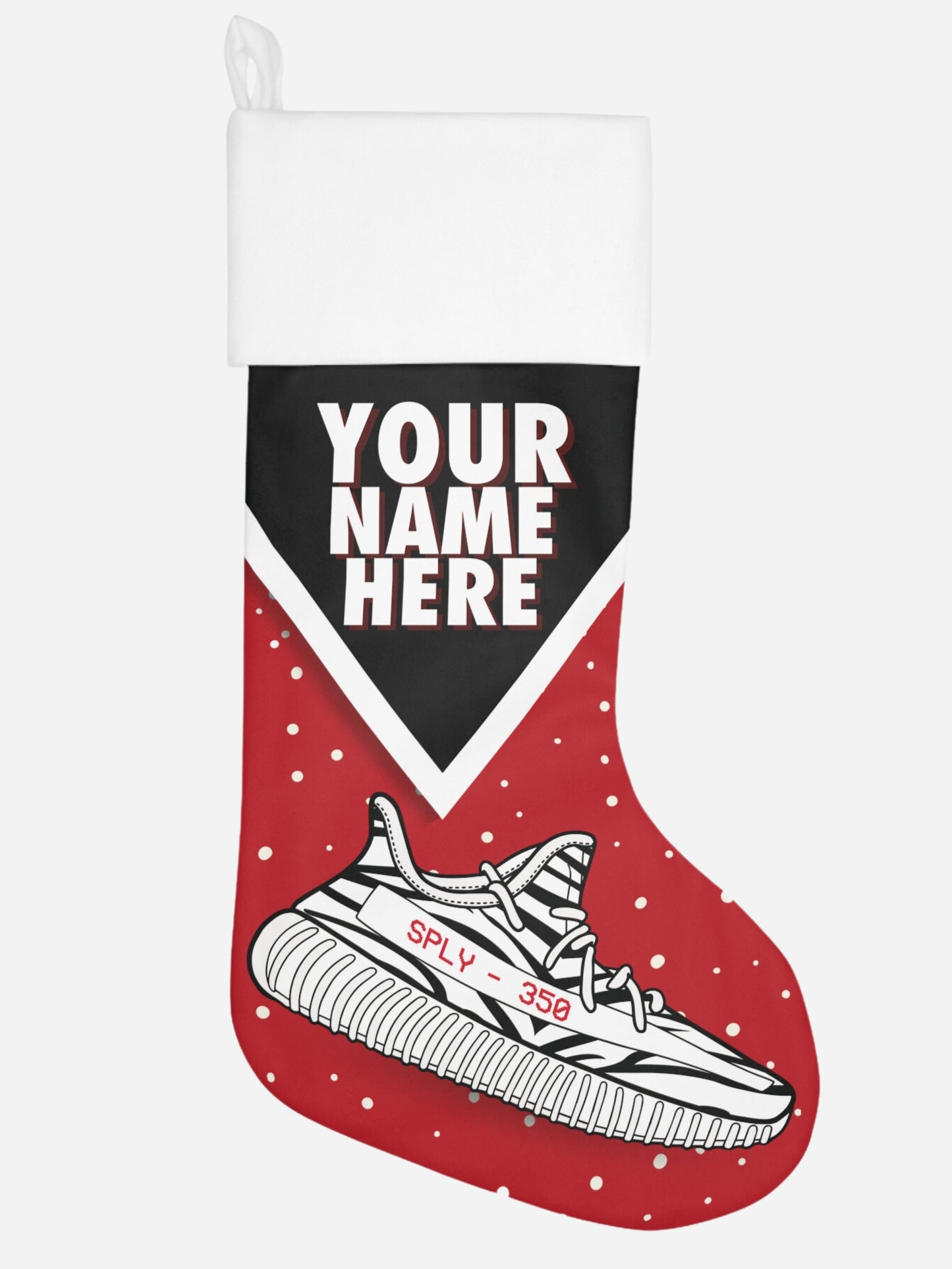 350v2 PERSONALIZED SNEAKER CHRISTMAS STOCKING