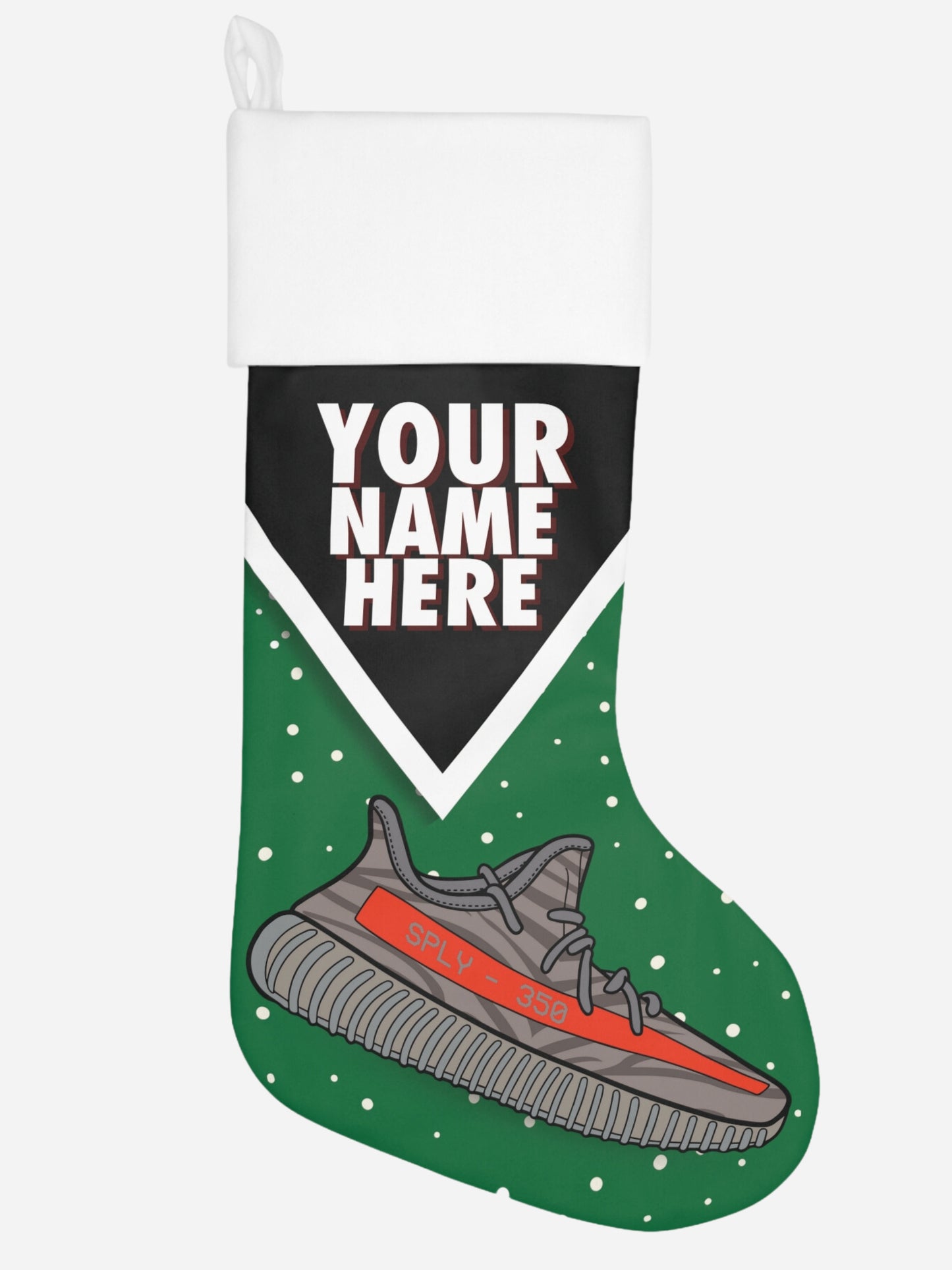 350v2 PERSONALIZED SNEAKER CHRISTMAS STOCKING