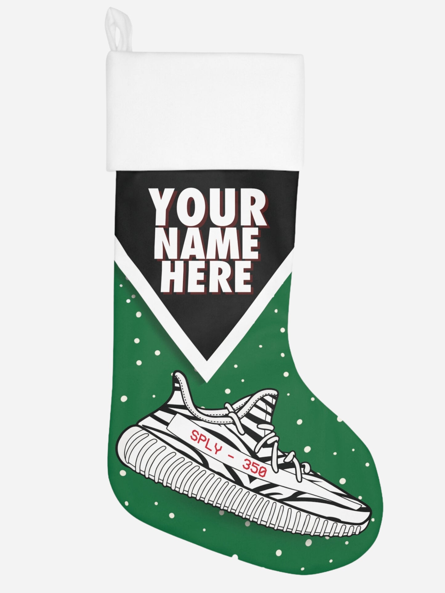 350v2 PERSONALIZED SNEAKER CHRISTMAS STOCKING