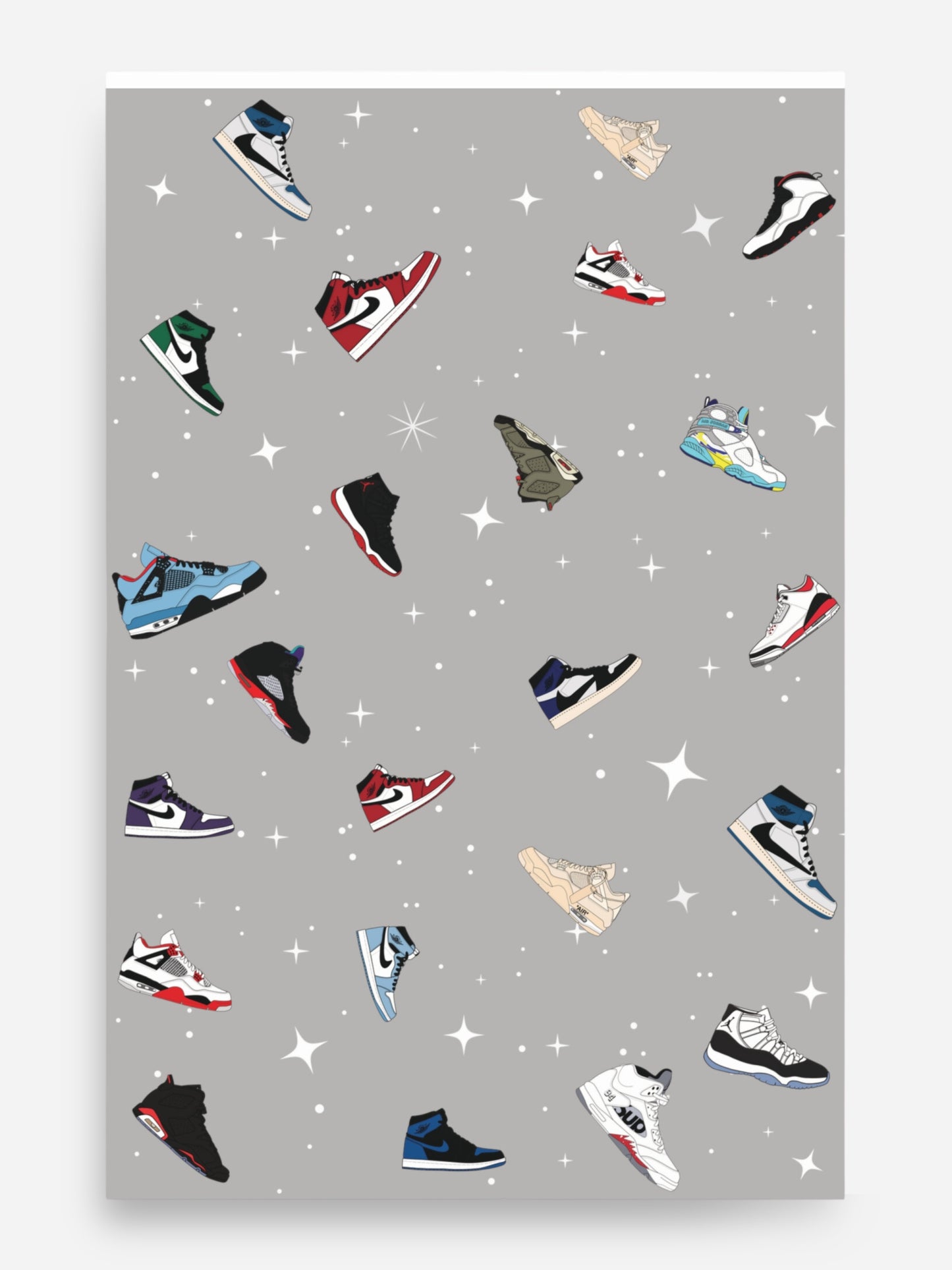 AJ SNEAKER CHRISTMAS RAPPING PAPER