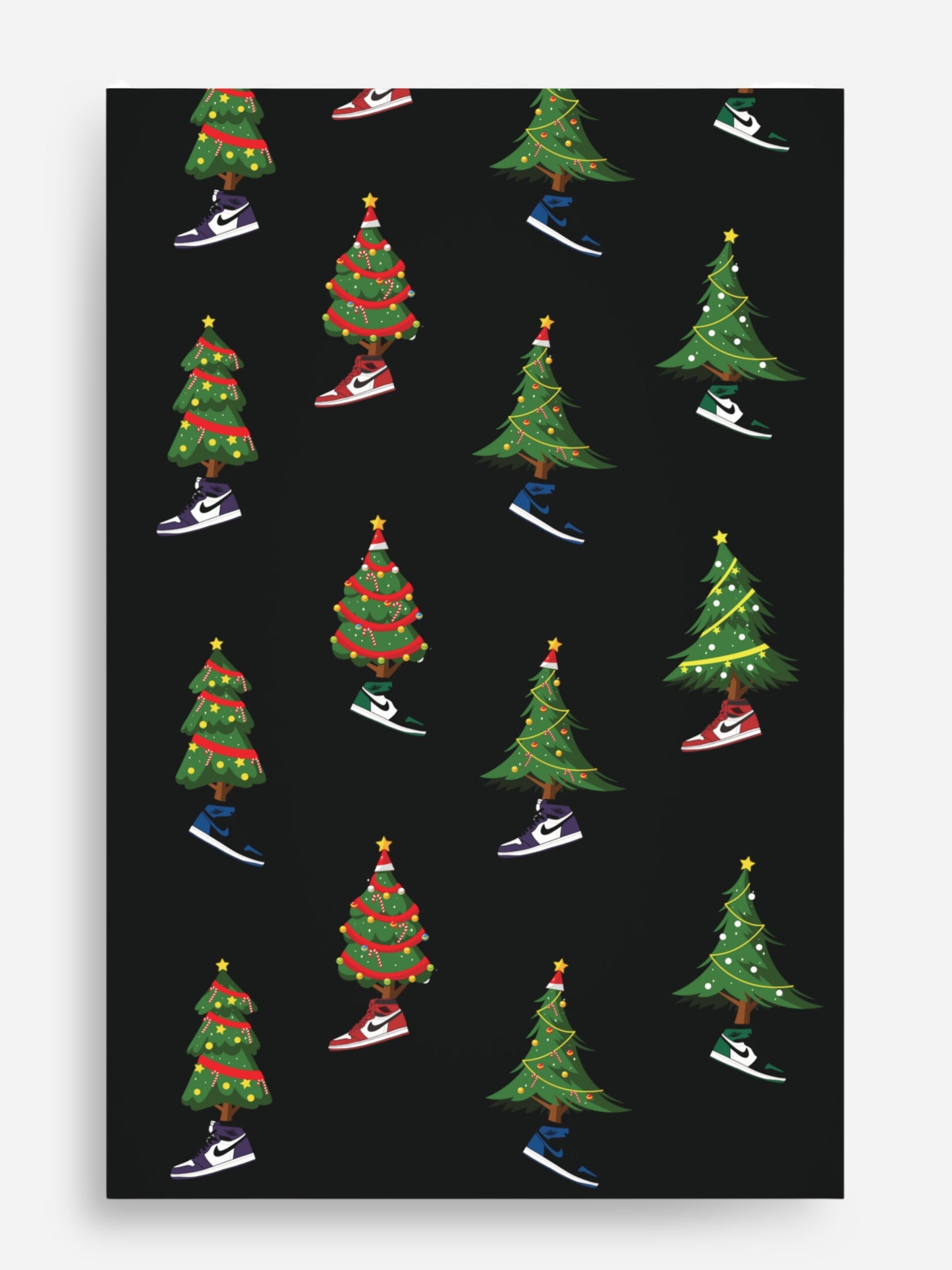 AJ1 CHRISTMAS TREE SNEAKER WRAPPING PAPER