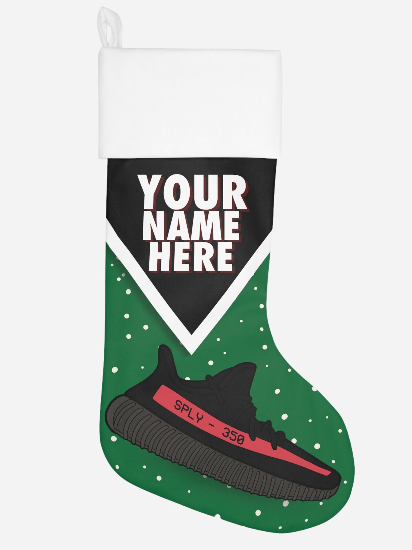 350v2 PERSONALIZED SNEAKER CHRISTMAS STOCKING