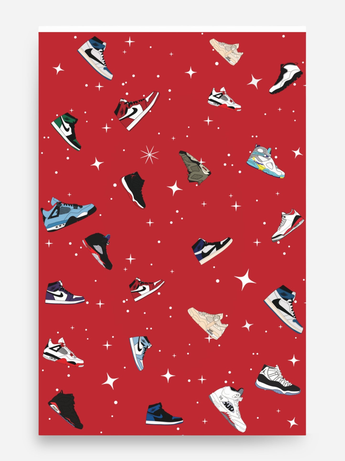 AJ SNEAKER CHRISTMAS RAPPING PAPER