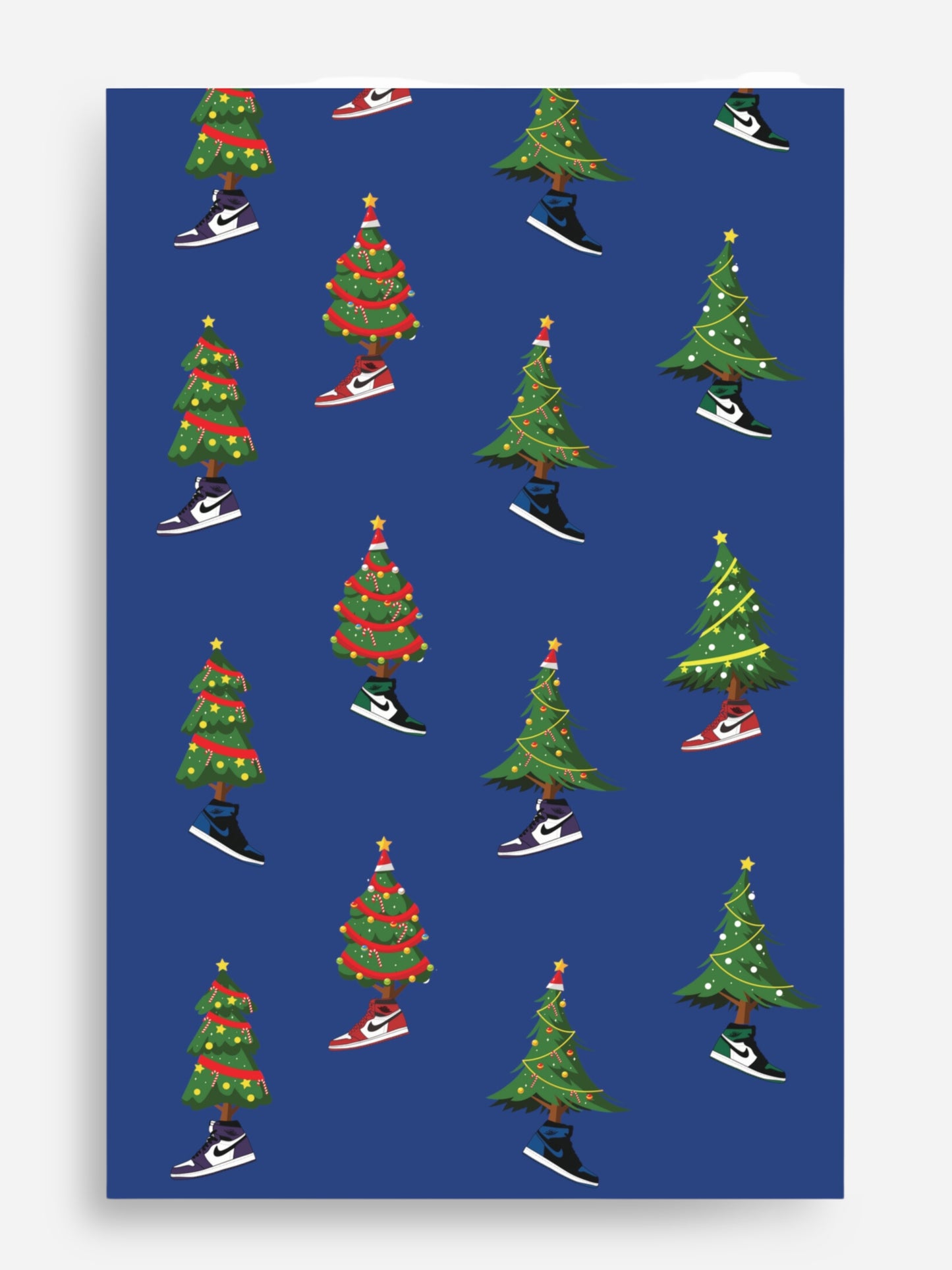 AJ1 CHRISTMAS TREE SNEAKER WRAPPING PAPER