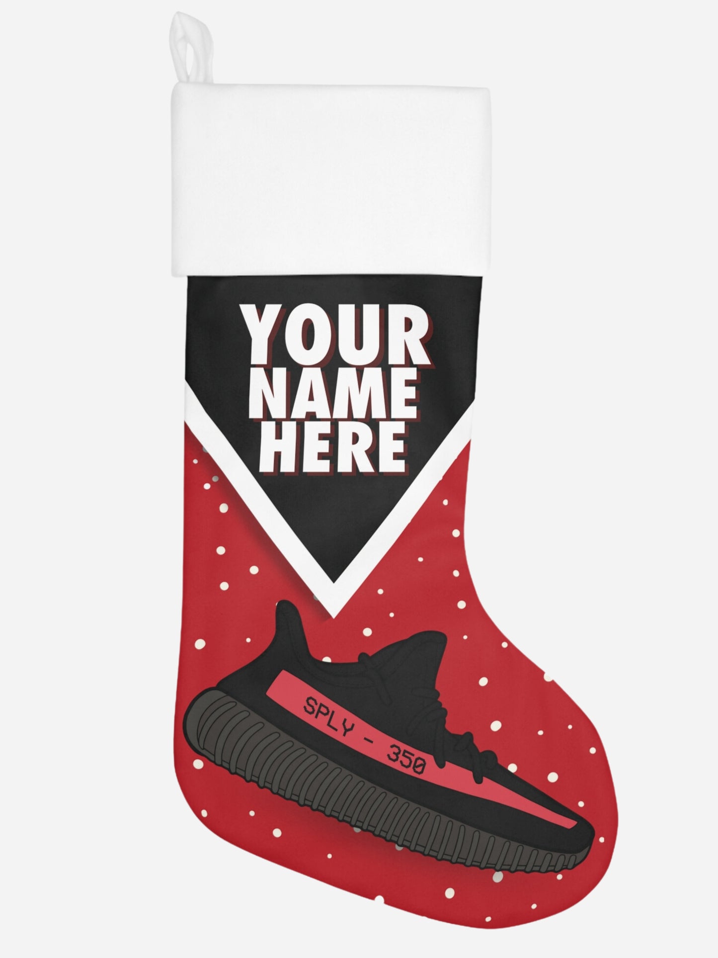 350v2 PERSONALIZED SNEAKER CHRISTMAS STOCKING