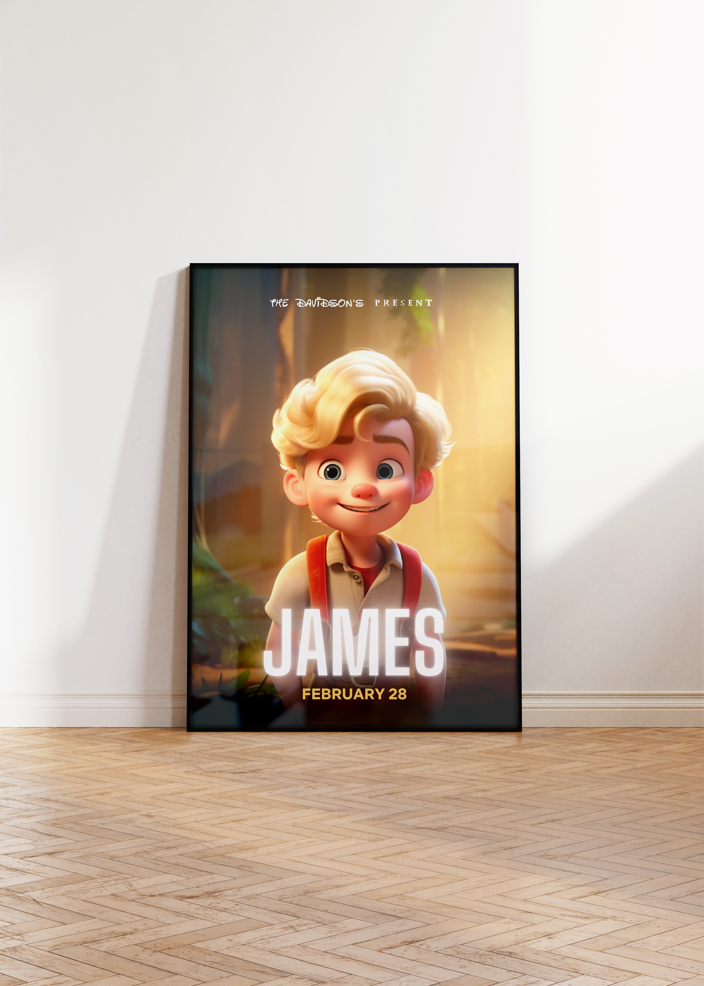 PERSONALIZED ANIMATION MOVIE POSTER PRINT