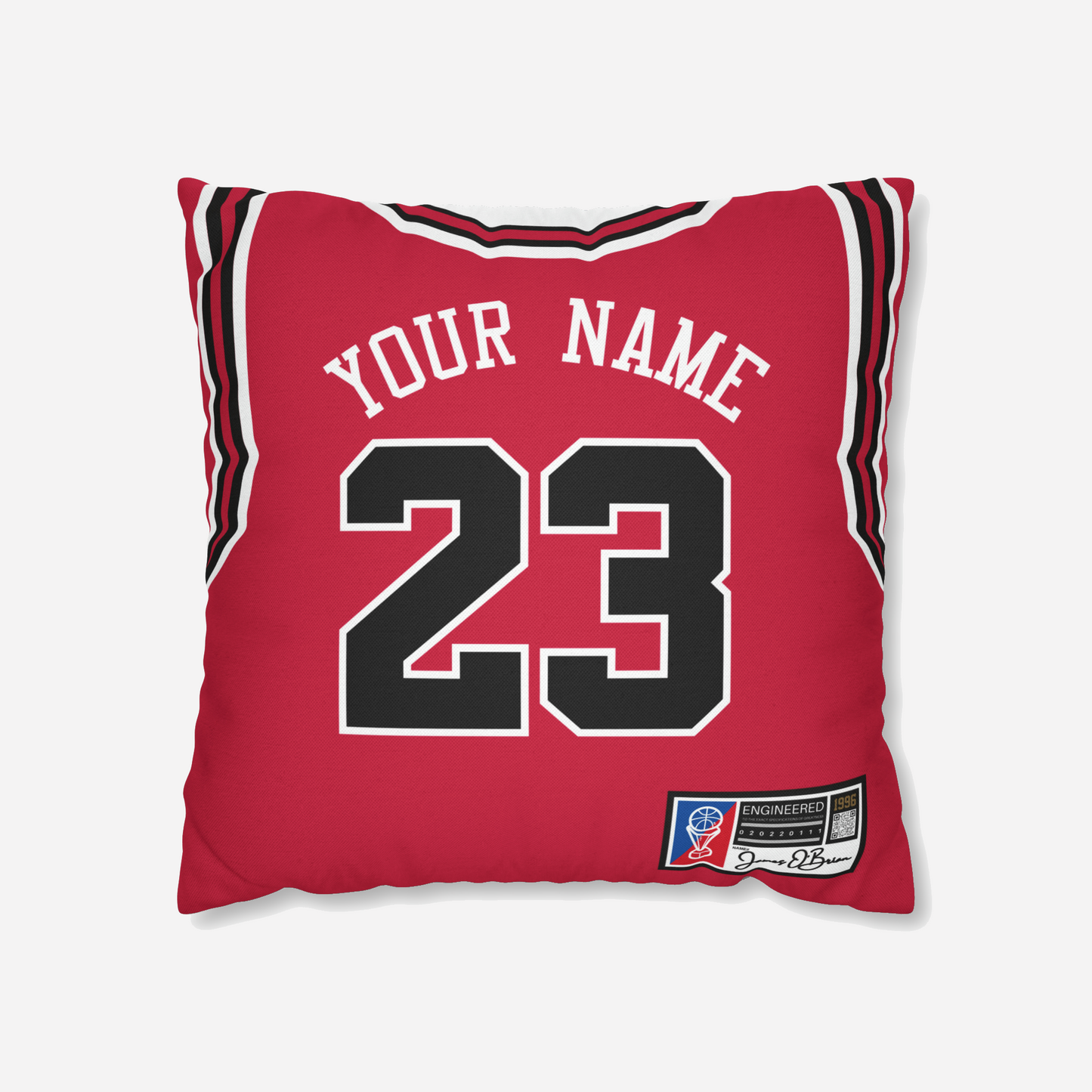 PERSONALIZED BASKETBALL JERSEY PILLOW CASE