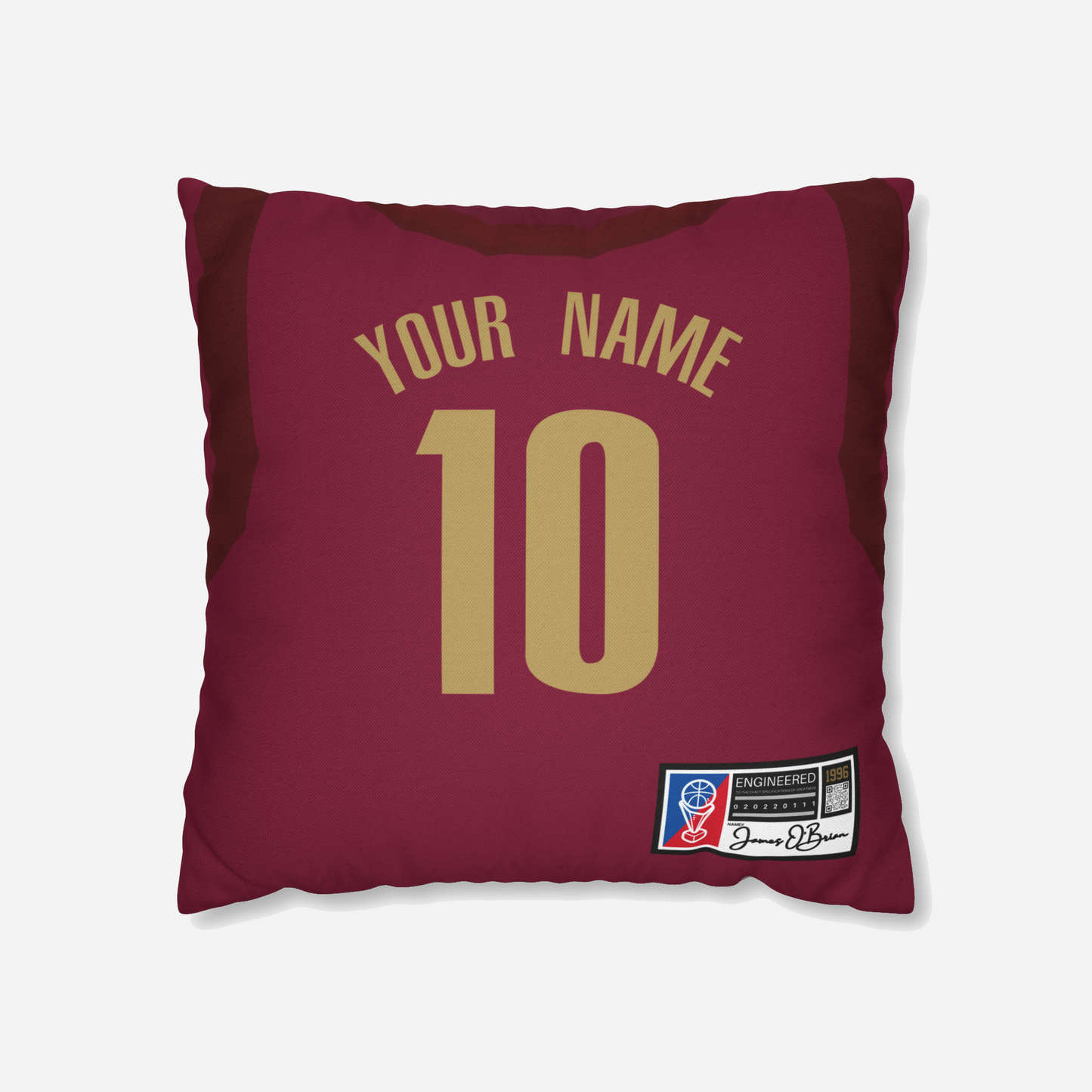 PERSONALIZED BASKETBALL JERSEY PILLOW CASE