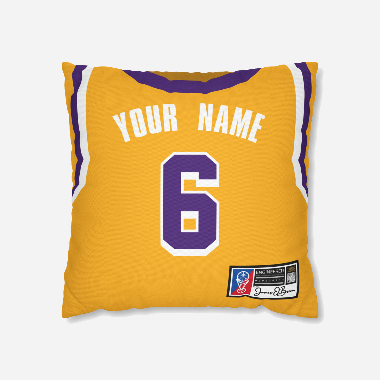 PERSONALIZED BASKETBALL JERSEY PILLOW CASE