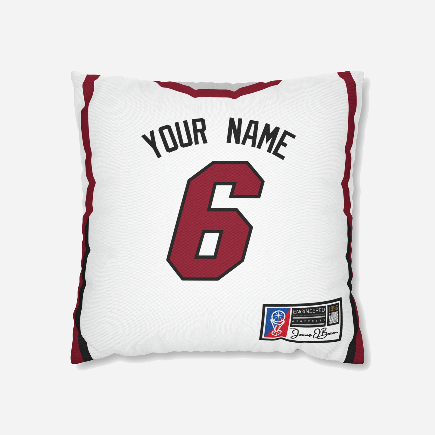 PERSONALIZED BASKETBALL JERSEY PILLOW CASE