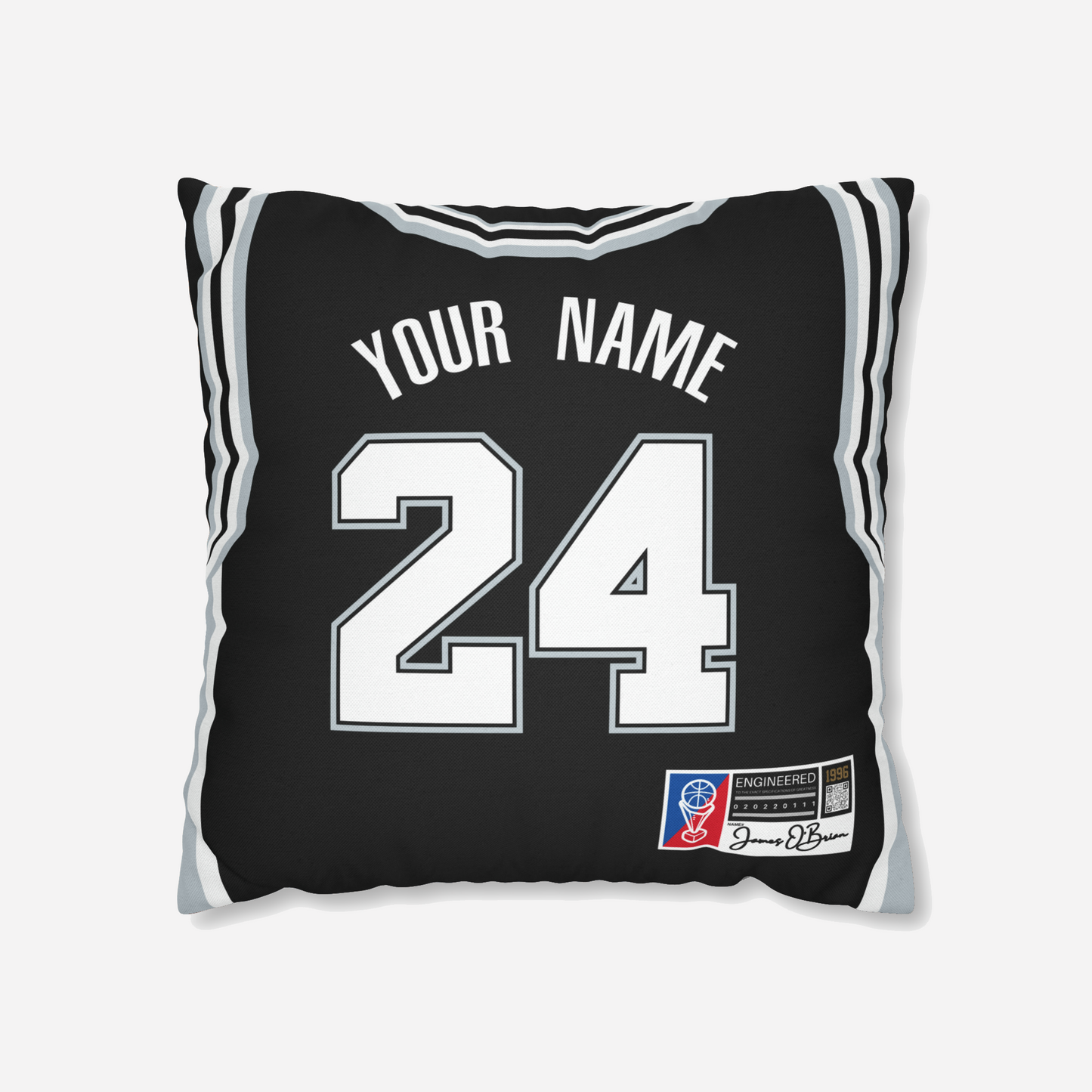 PERSONALIZED BASKETBALL JERSEY PILLOW CASE