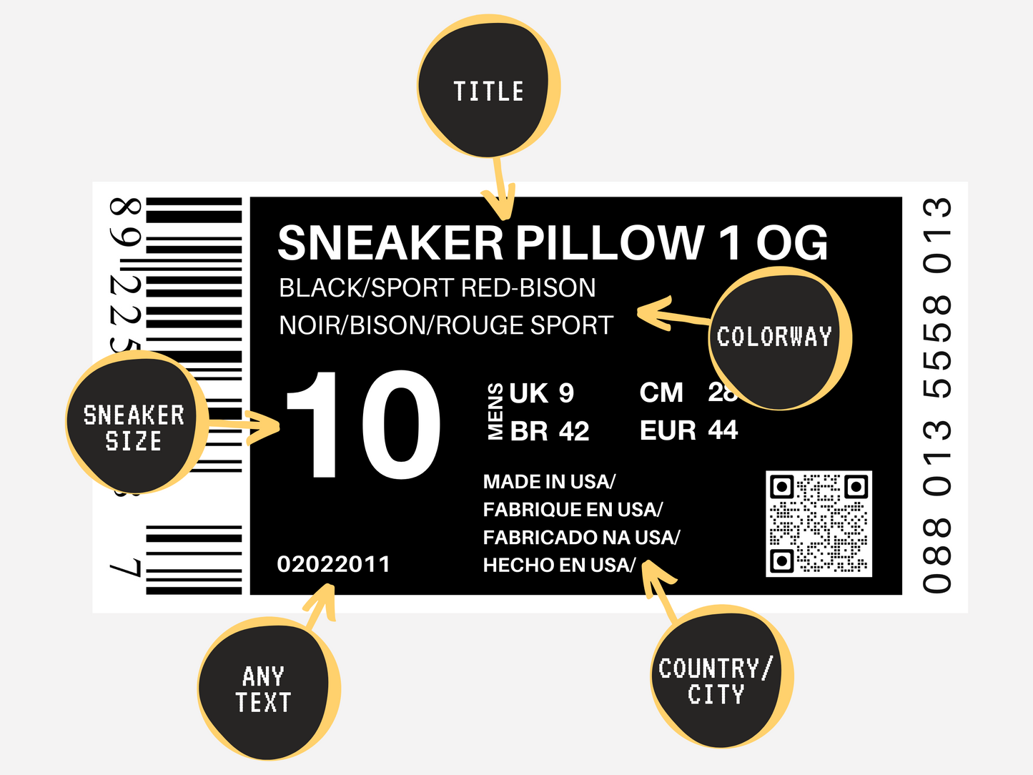 PERSONALIZED MAX SNEAKER PILLOW CASE